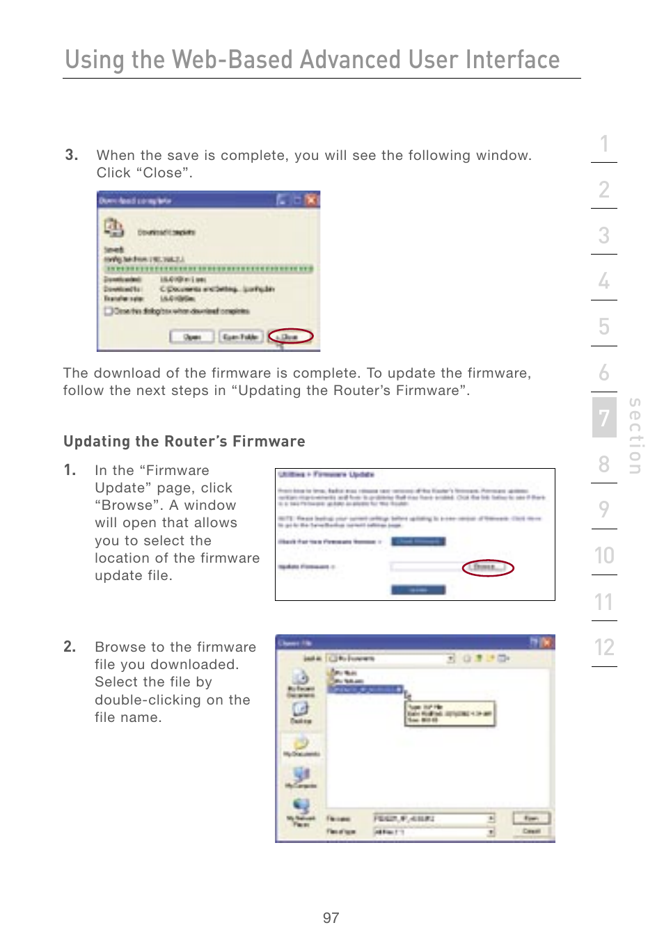 Using the web-based advanced user interface | Belkin F5D7230AU4P User Manual | Page 99 / 136