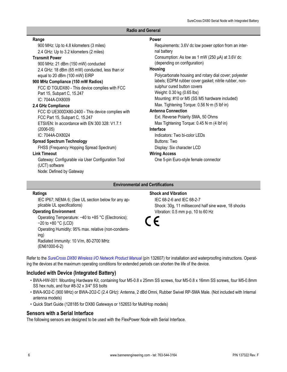 Banner SureCross DX80 Wireless Networks User Manual | Page 6 / 7