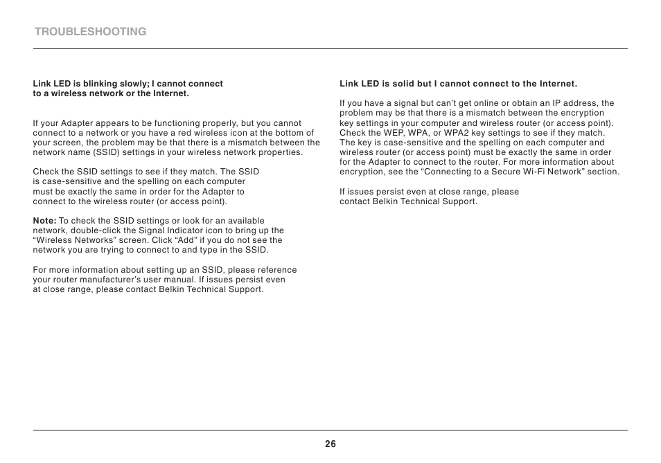 Belkin BASIC F7D1101AK User Manual | Page 28 / 39