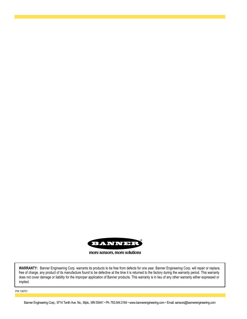 Banner EZ-ARRAY USB Serial Adapter User Manual | Page 28 / 28