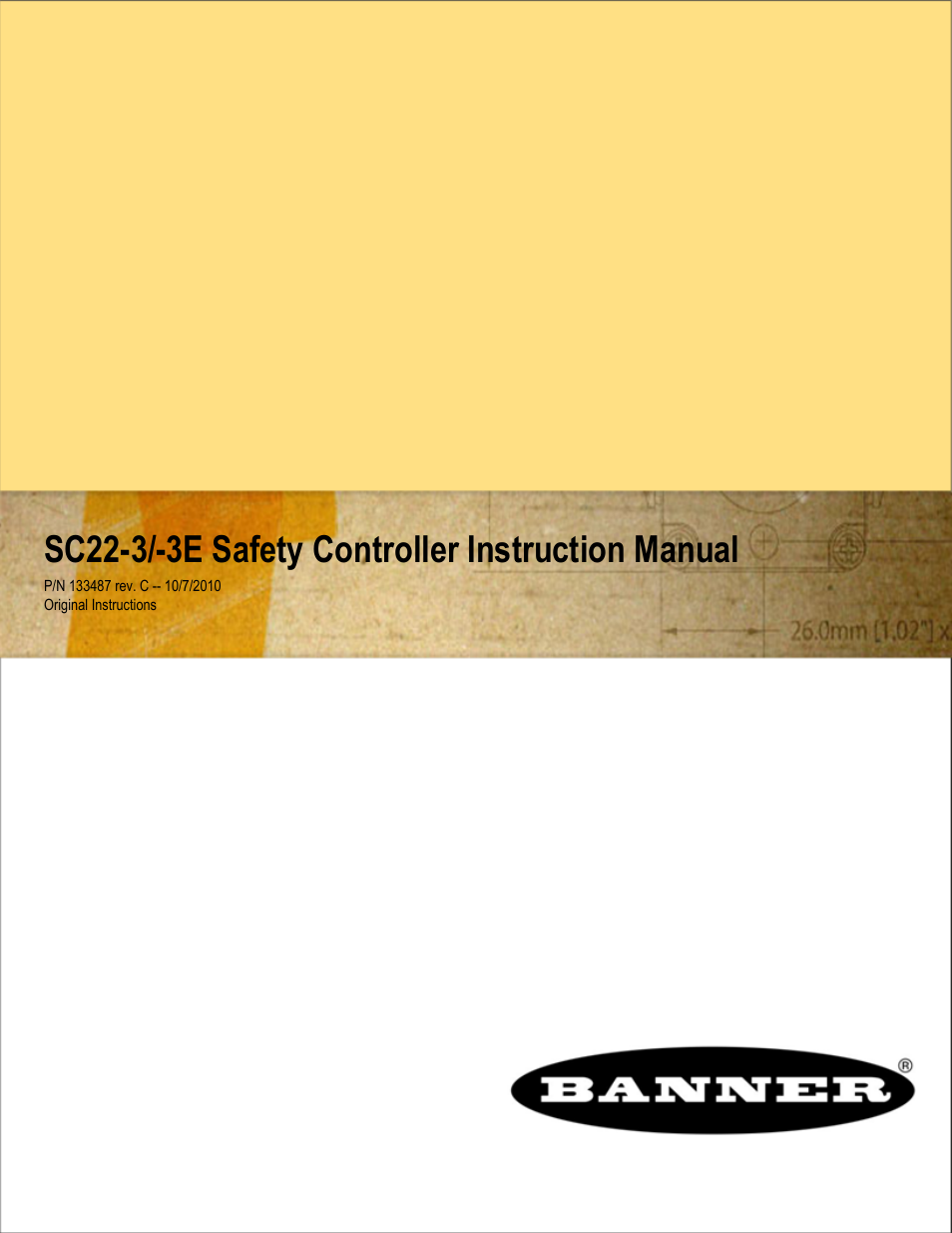 Banner SC22-3E Safety Controller with Ethernet User Manual | 130 pages