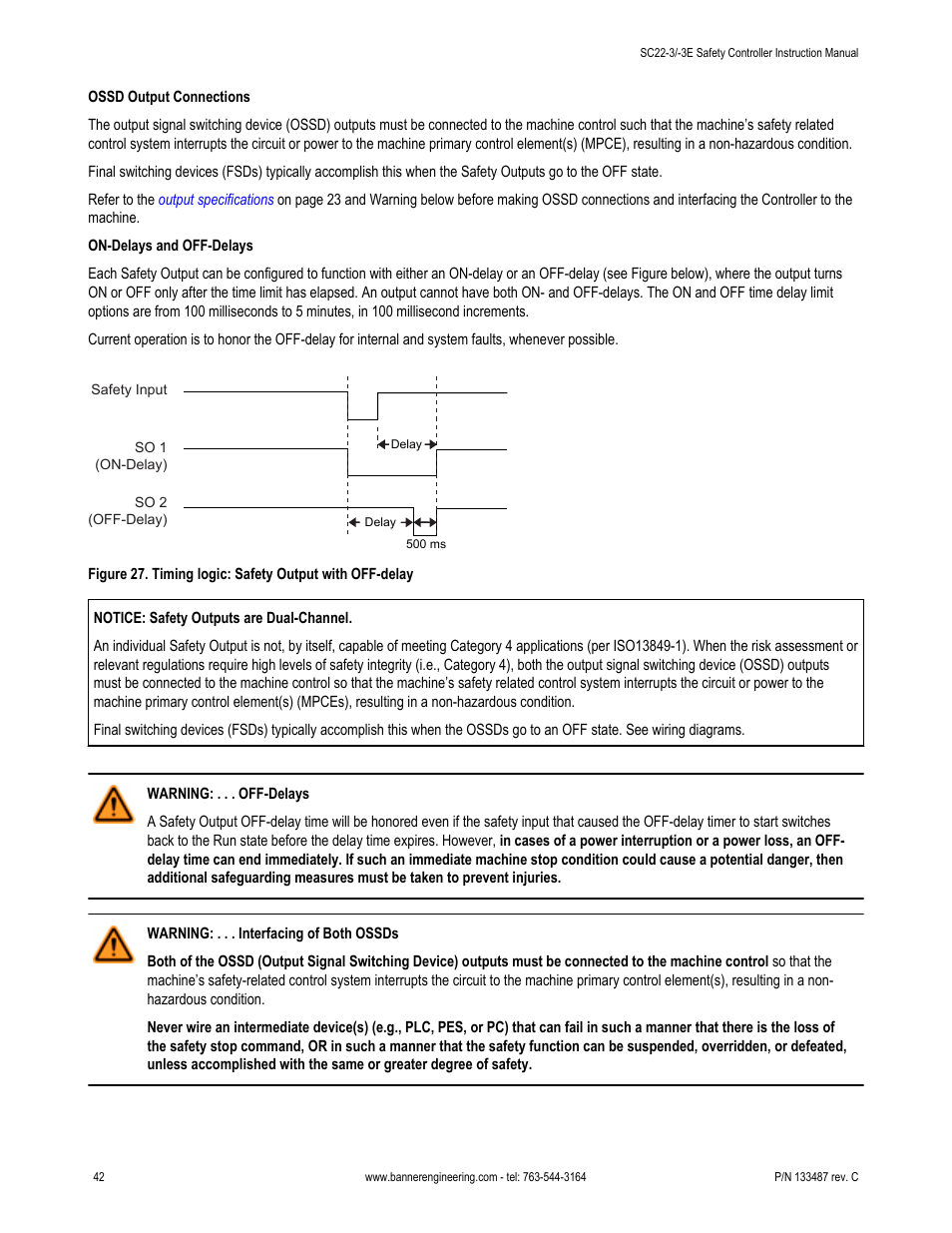 Banner SC22-3E Safety Controller with Ethernet User Manual | Page 42 / 130