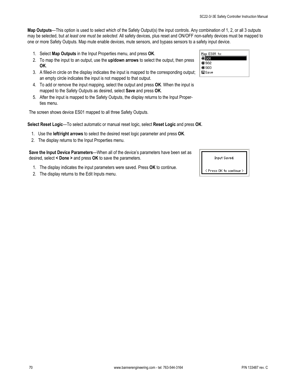 Banner SC22-3E Safety Controller with Ethernet User Manual | Page 70 / 130