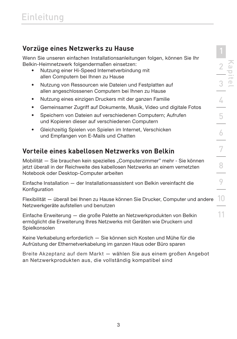 Einleitung, Kap ite l | Belkin F5D7632EA4A User Manual | Page 173 / 504