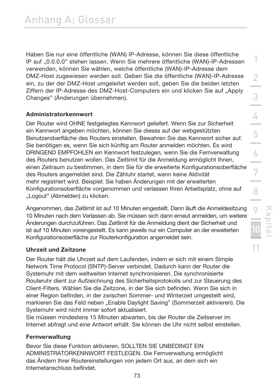Anhang a: glossar | Belkin F5D7632EA4A User Manual | Page 243 / 504