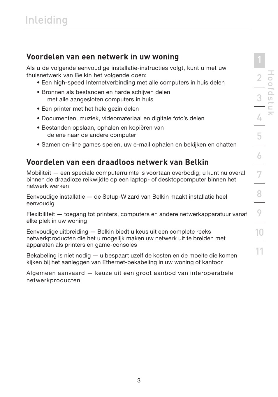 Inleiding, Hoo fd st u k | Belkin F5D7632EA4A User Manual | Page 257 / 504
