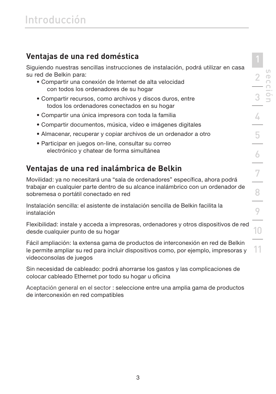 Introducción, Se cc ió n | Belkin F5D7632EA4A User Manual | Page 341 / 504
