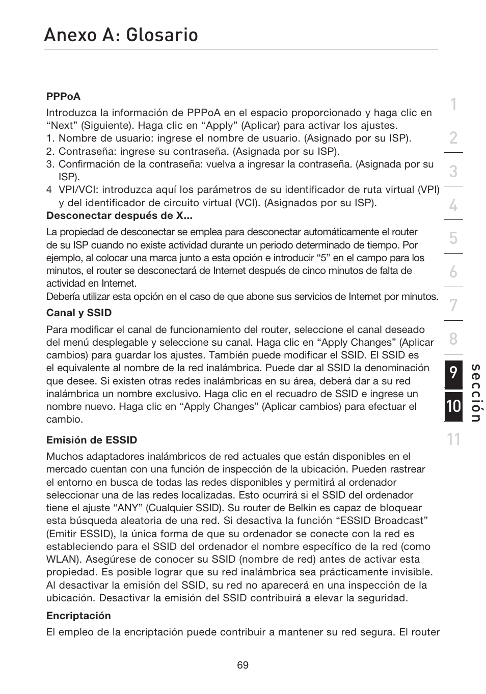 Anexo a: glosario | Belkin F5D7632EA4A User Manual | Page 407 / 504