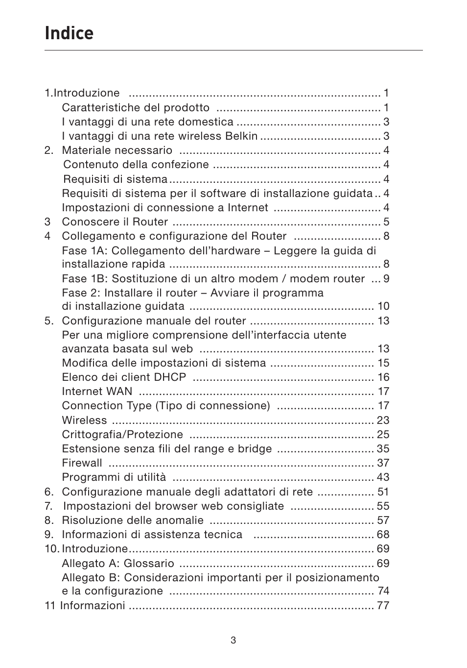 Indice | Belkin F5D7632EA4A User Manual | Page 421 / 504