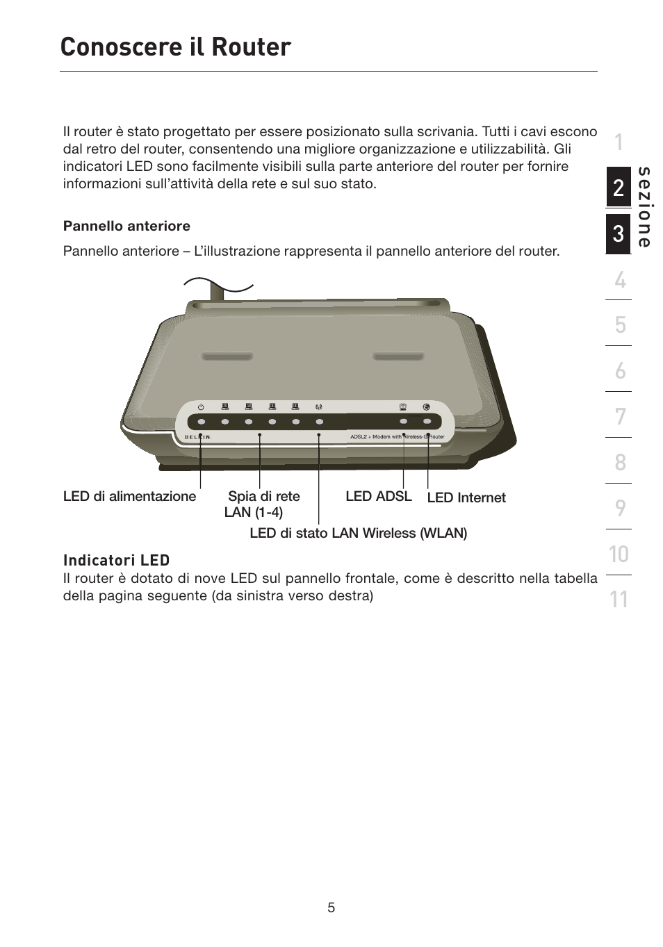 Conoscere il router | Belkin F5D7632EA4A User Manual | Page 426 / 504