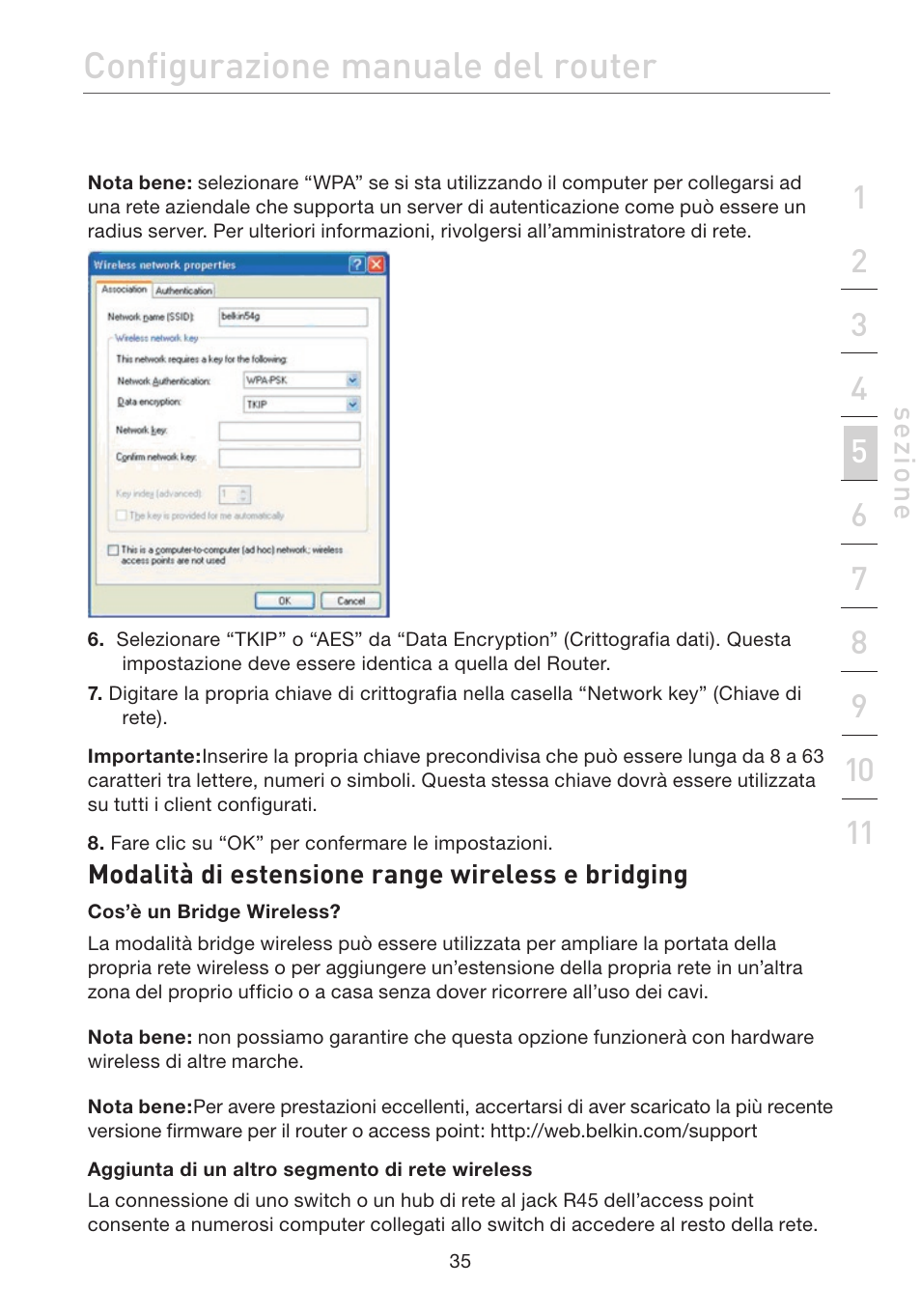 Configurazione manuale del router | Belkin F5D7632EA4A User Manual | Page 456 / 504