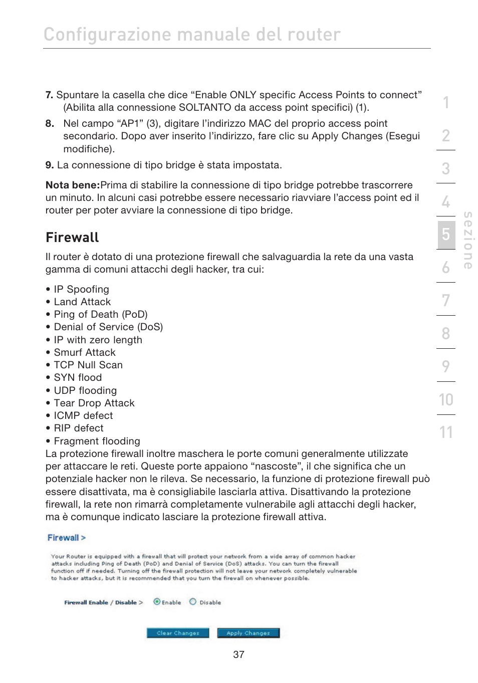 Configurazione manuale del router | Belkin F5D7632EA4A User Manual | Page 458 / 504