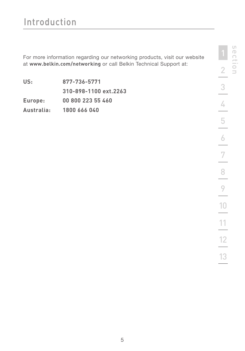 Introduction | Belkin F5D7231-4P User Manual | Page 7 / 146