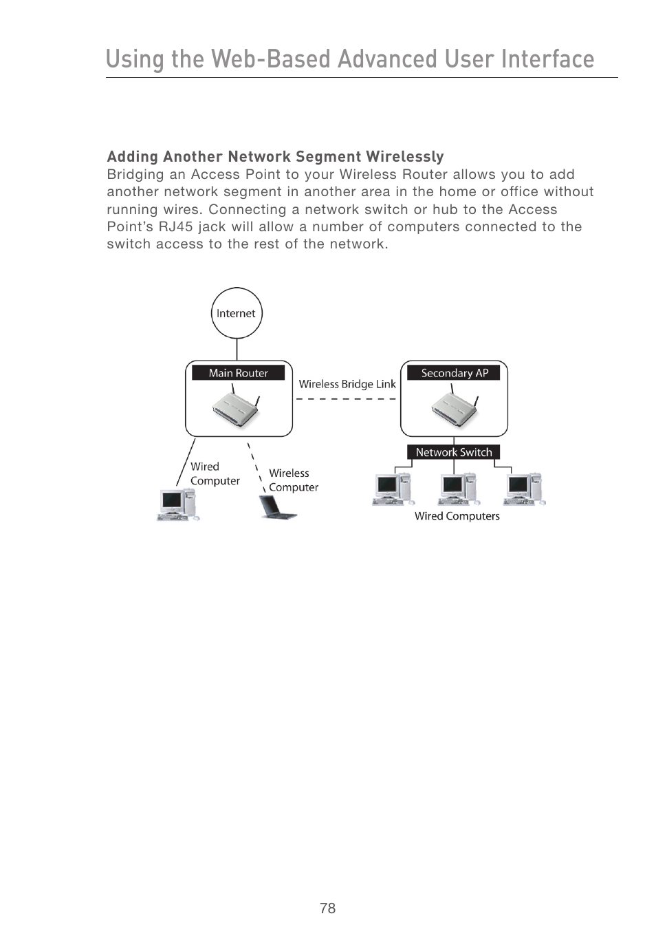 Using the web-based advanced user interface | Belkin F5D7231-4P User Manual | Page 80 / 146