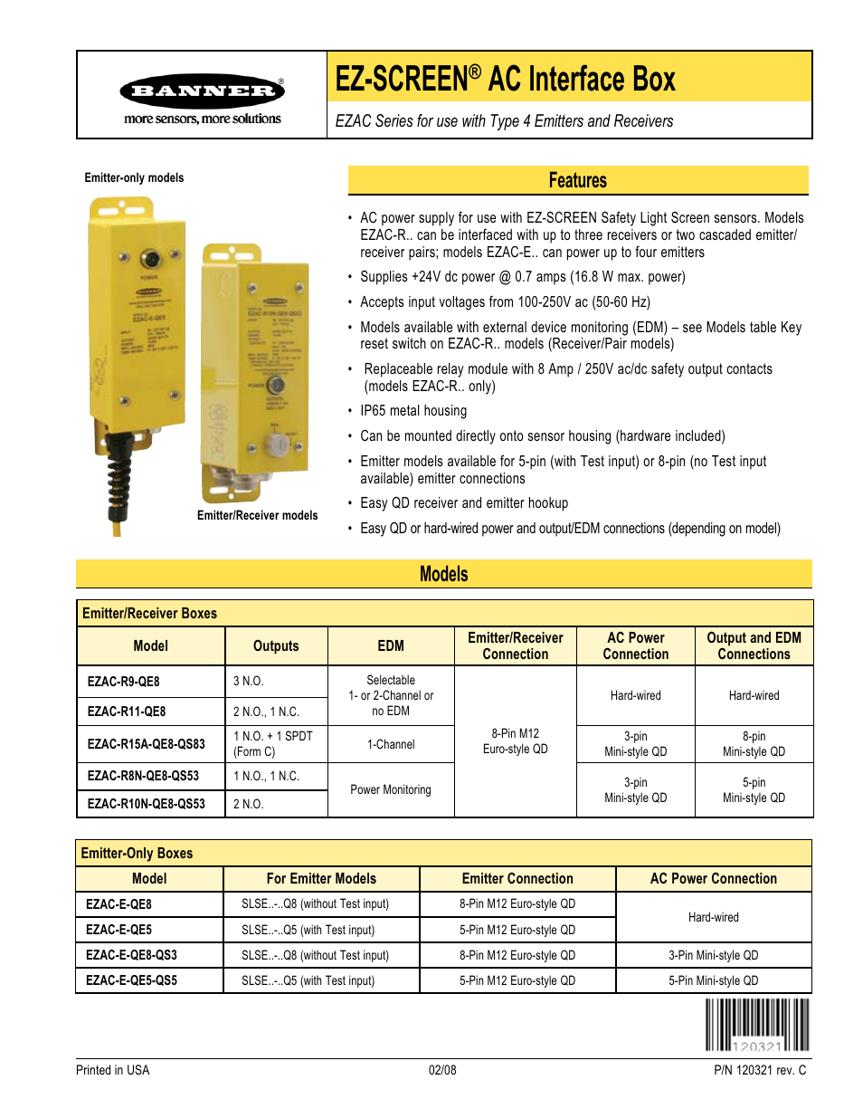 Banner EZ-SCREEN­ Safety Light Curtain Systems User Manual | 16 pages