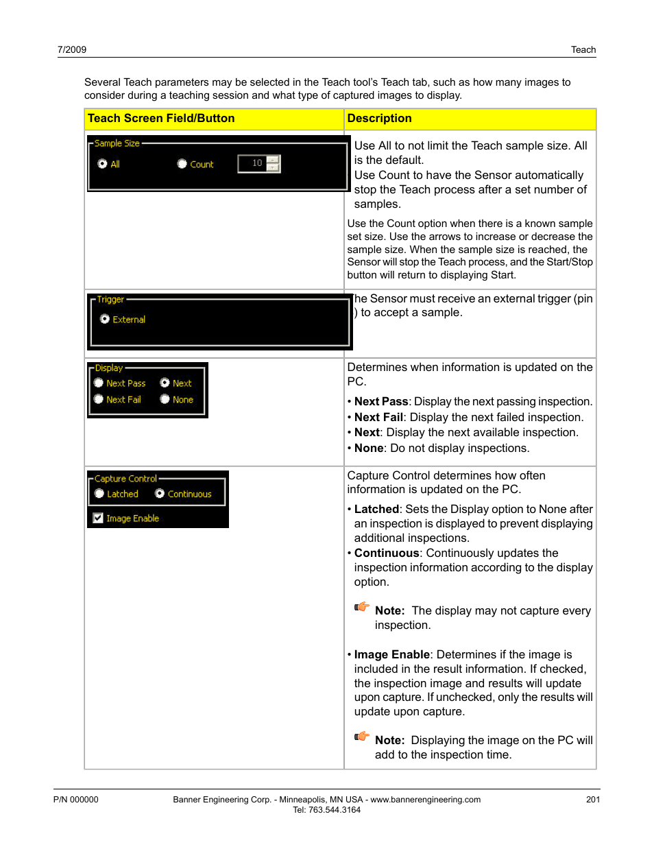 Banner PresencePLUS P4 GEO 1.3 Series User Manual | Page 201 / 256