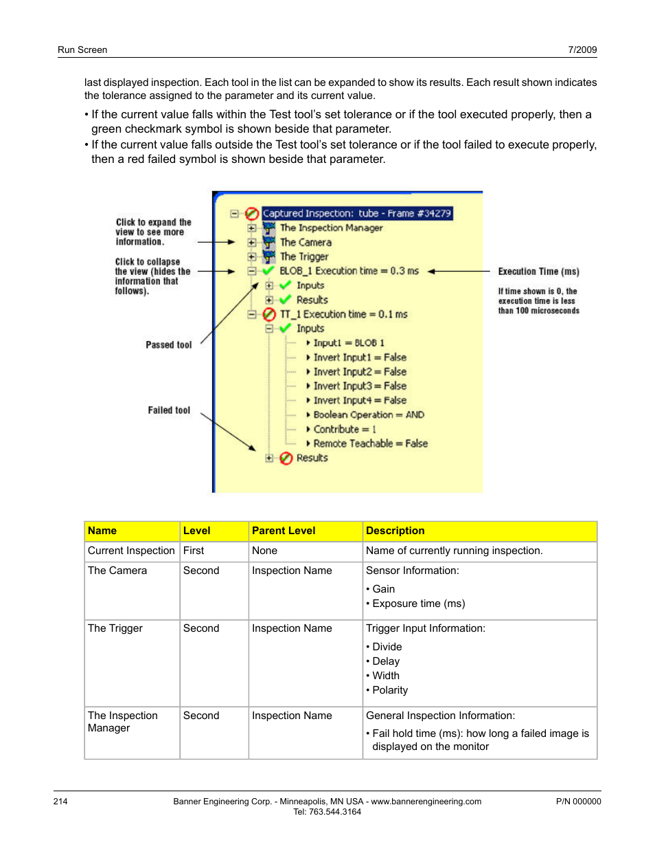 Banner PresencePLUS P4 GEO 1.3 Series User Manual | Page 214 / 256