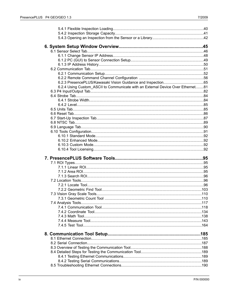 Banner PresencePLUS P4 GEO 1.3 Series User Manual | Page 4 / 256