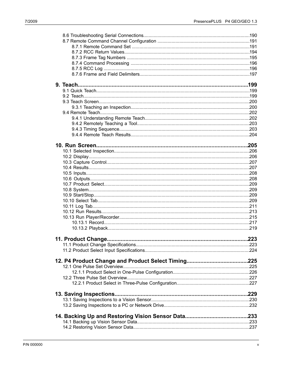 Banner PresencePLUS P4 GEO 1.3 Series User Manual | Page 5 / 256