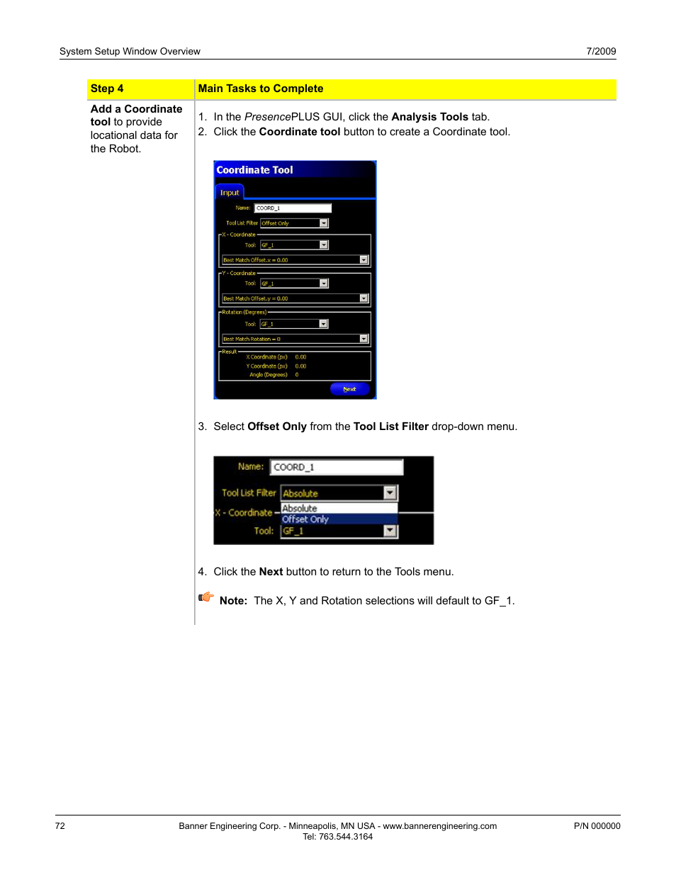 Banner PresencePLUS P4 GEO 1.3 Series User Manual | Page 72 / 256