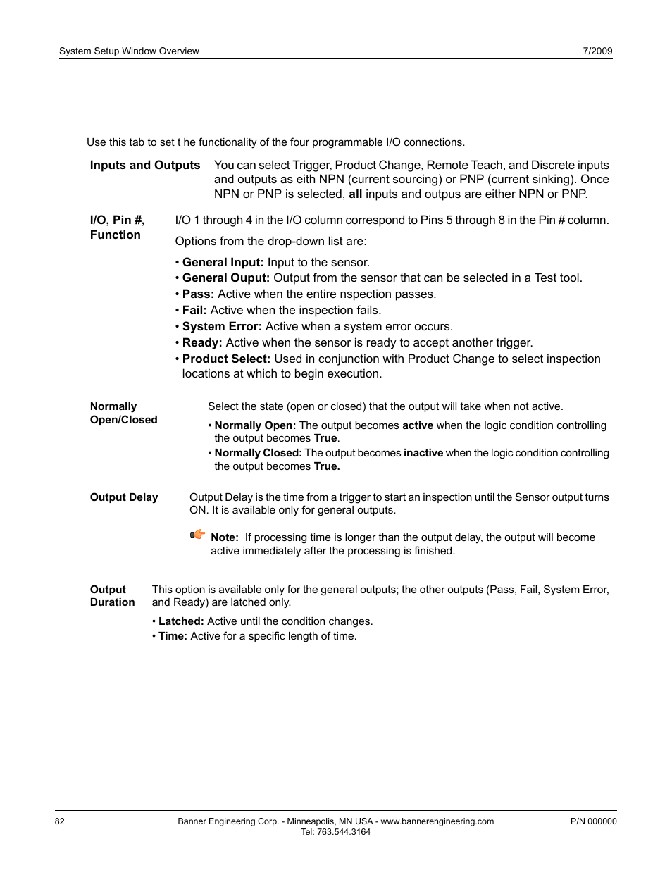 3 p4 input/output tab | Banner PresencePLUS P4 GEO 1.3 Series User Manual | Page 82 / 256
