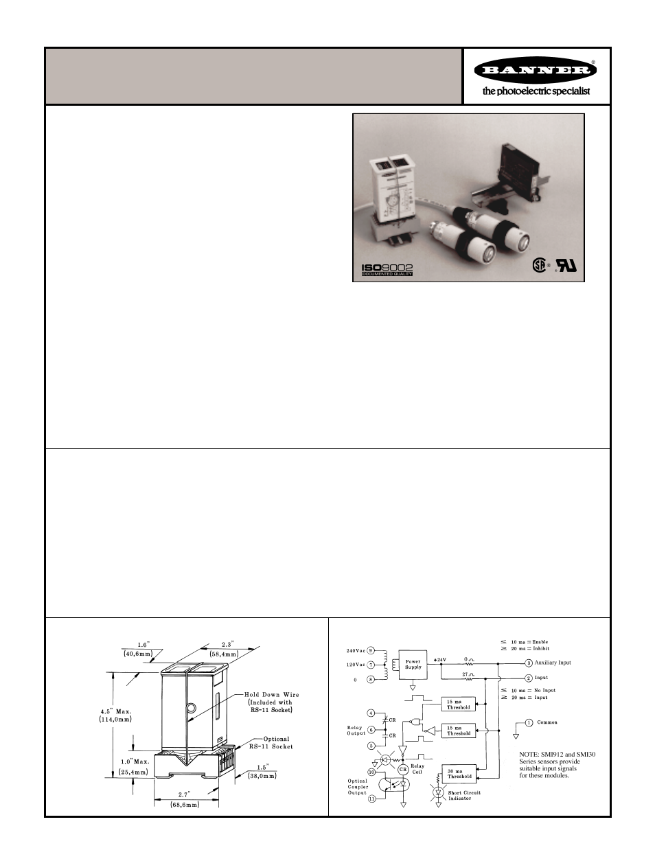 Banner MAXI-AMP Series User Manual | 2 pages