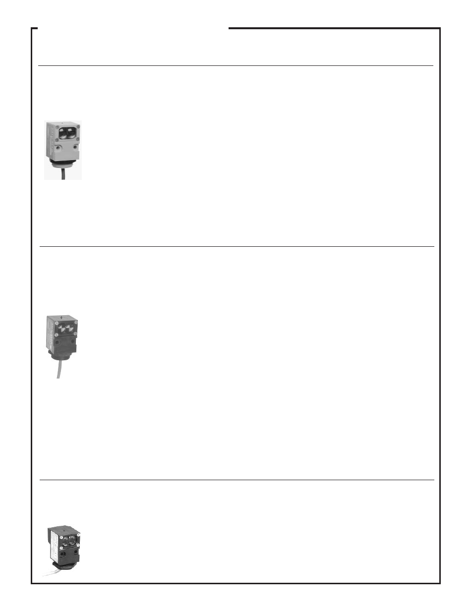 Valu-beam sensors | Banner VALU-BEAM Series User Manual | Page 3 / 20