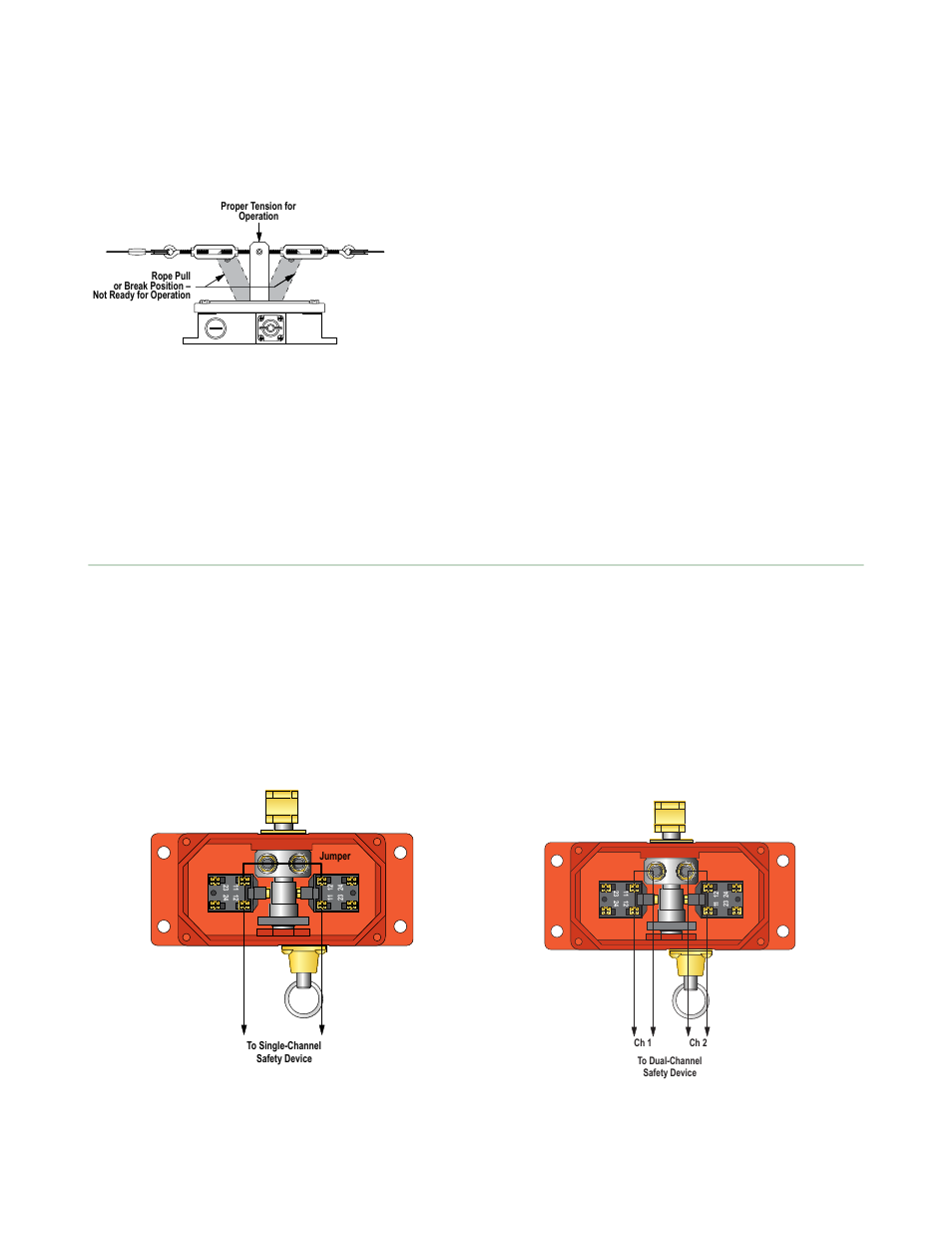 Electrical installation | Banner RP-QM90 Rope Pull Switch User Manual | Page 4 / 8