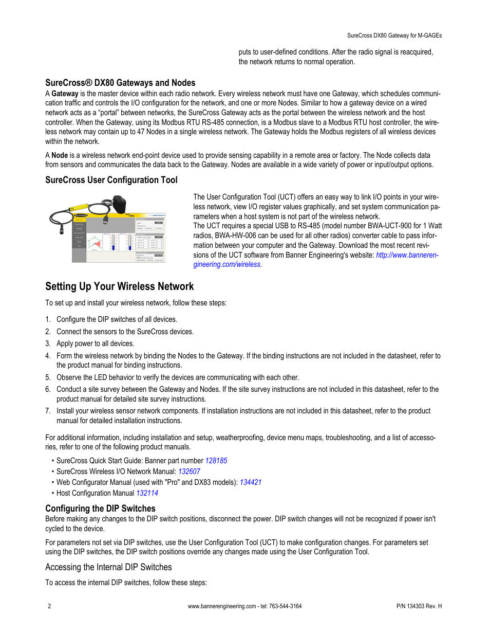 Setting up your wireless network | Banner SureCross DX80 Wireless Networks User Manual | Page 2 / 9