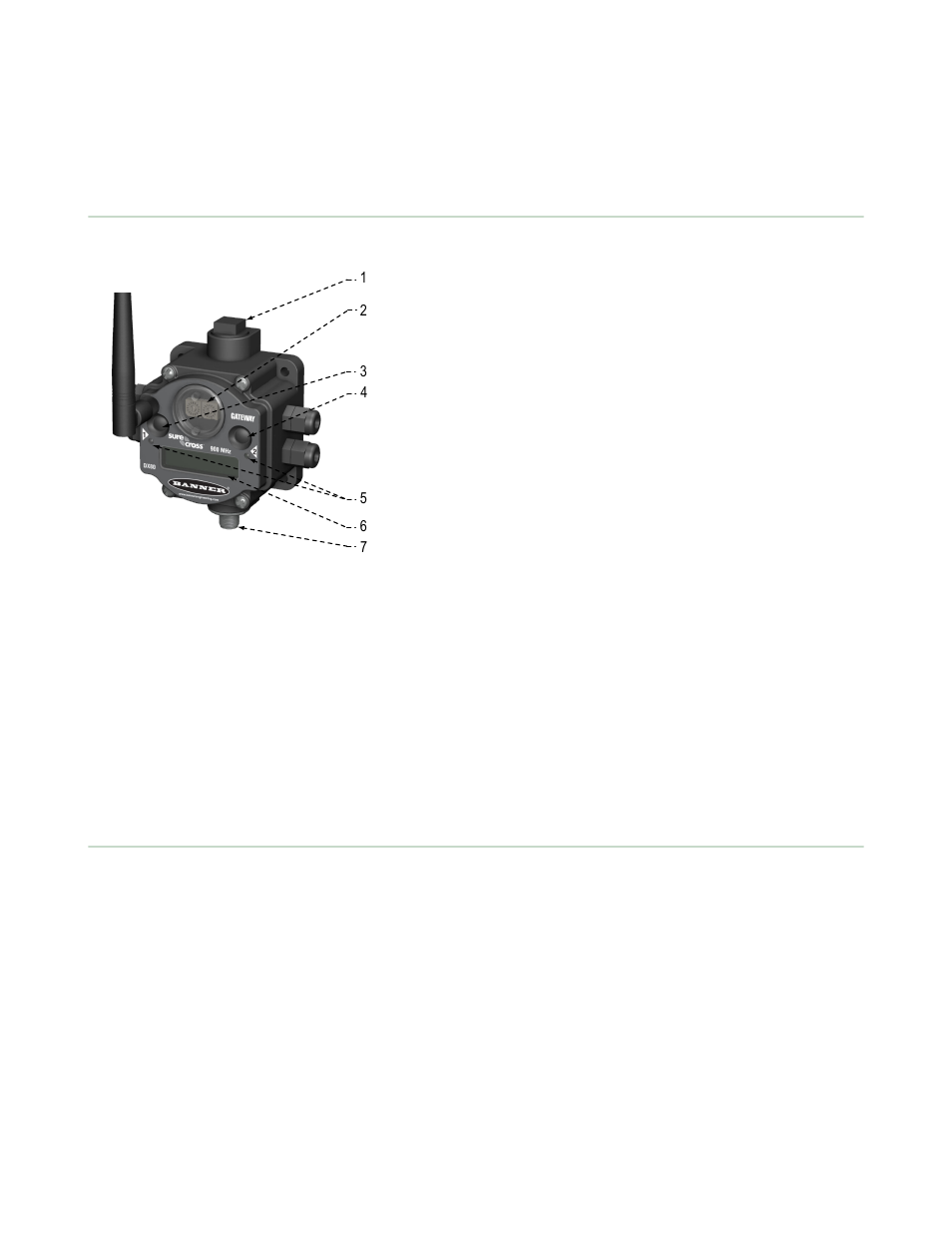 2 features, 1 dx80 gateway and node components, 2 dx80 gateway and node wiring chamber | Banner SureCross DX80 Wireless Networks User Manual | Page 8 / 107