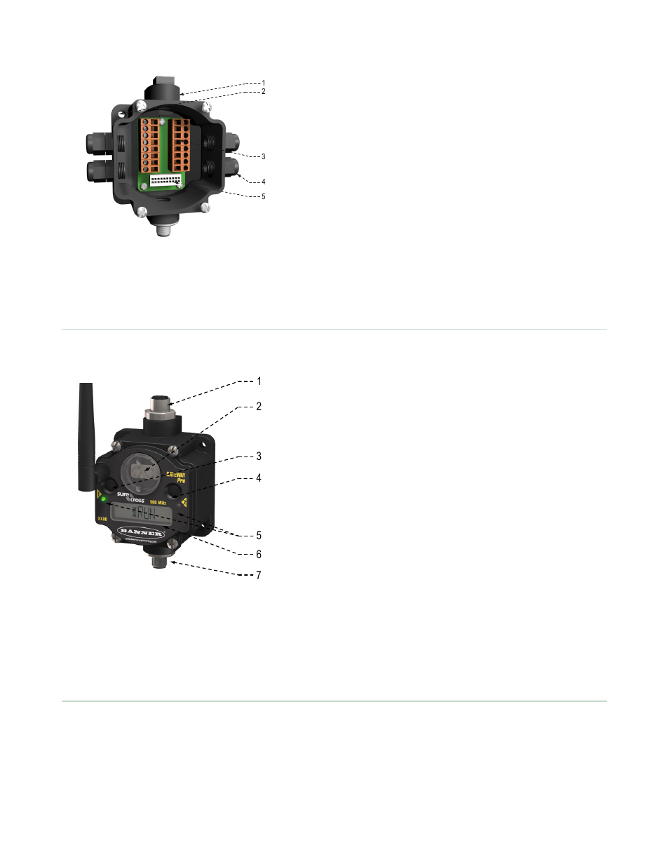 3 dx80 gatewaypro, 4 dx83 ethernet bridge | Banner SureCross DX80 Wireless Networks User Manual | Page 9 / 107