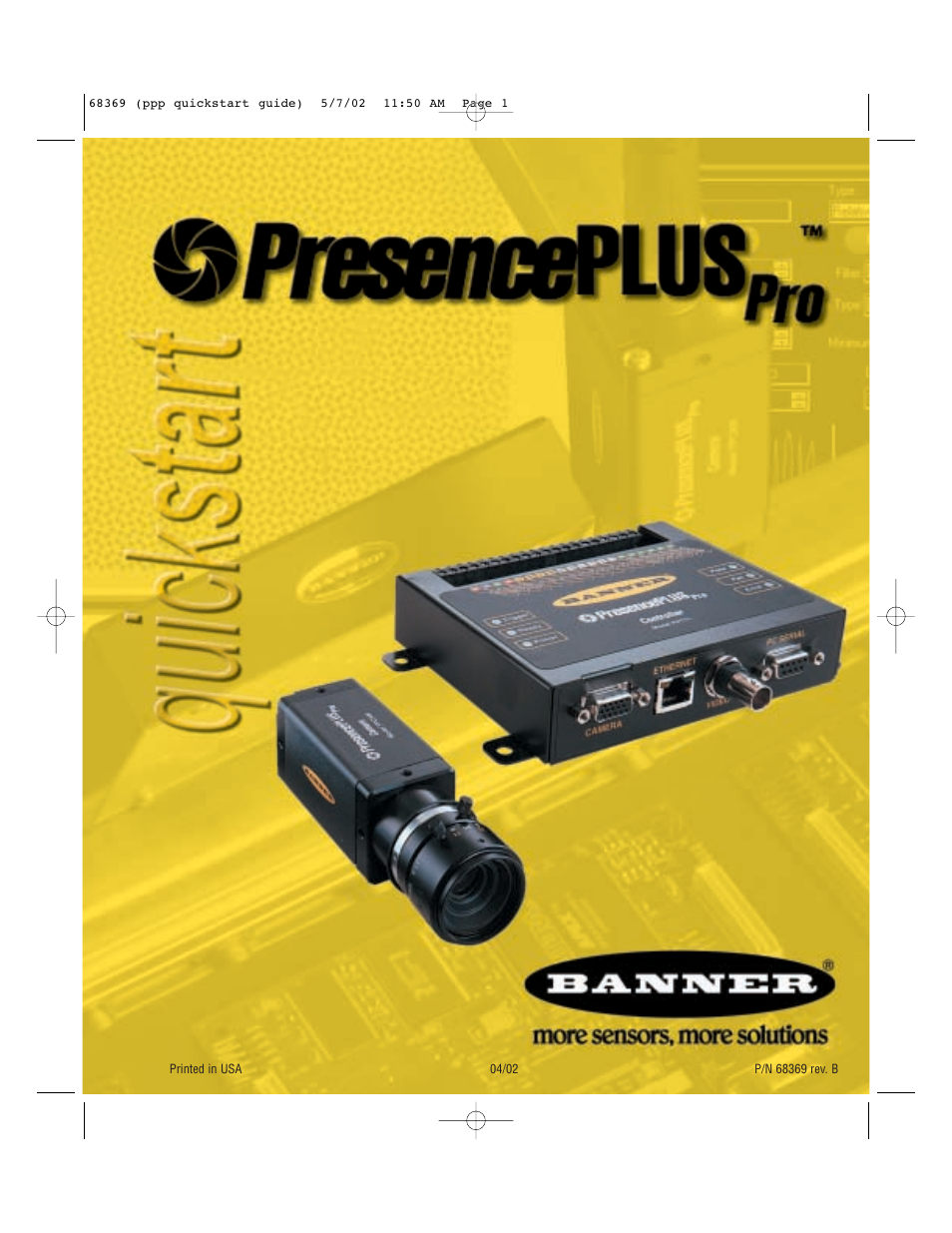 Banner PresencePLUS Pro COLOR—PROII Camera User Manual | 16 pages