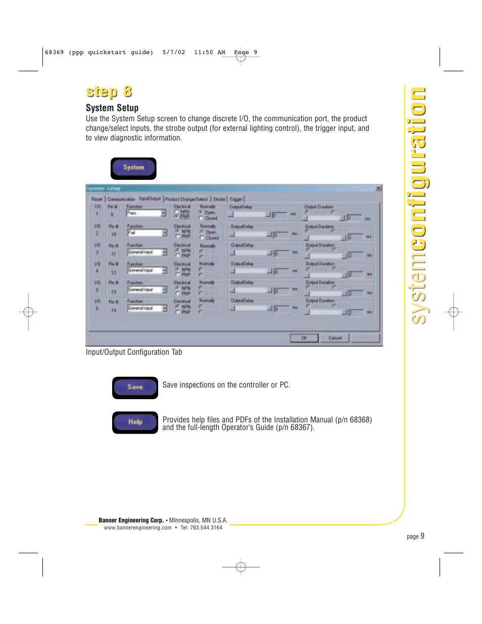 System configuration system configuration, Step 8 | Banner PresencePLUS Pro COLOR—PROII Camera User Manual | Page 9 / 16