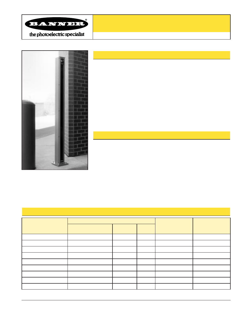 Banner A-GAGE MINI-ARRAY Series User Manual | 8 pages