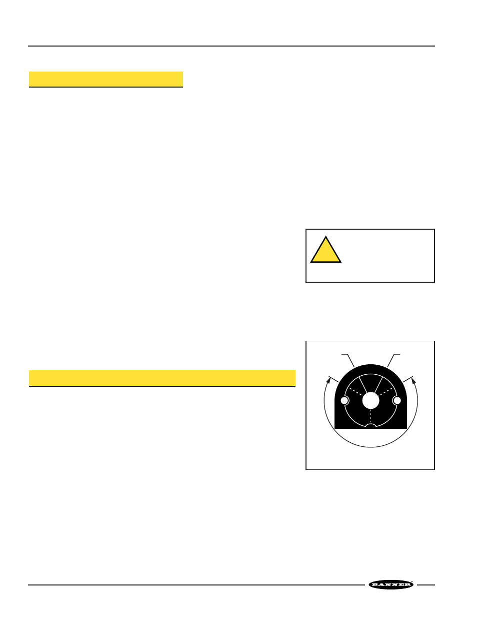 Mini-array, Heated enclosure, Sensor mounting and alignment | Operation | Banner A-GAGE MINI-ARRAY Series User Manual | Page 6 / 8