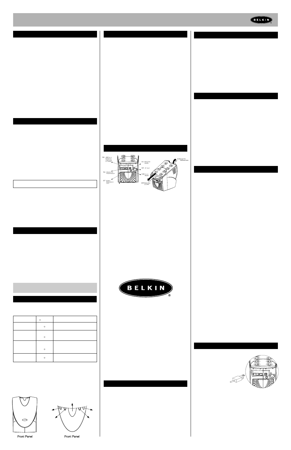 Belkin P73446-B User Manual | 2 pages