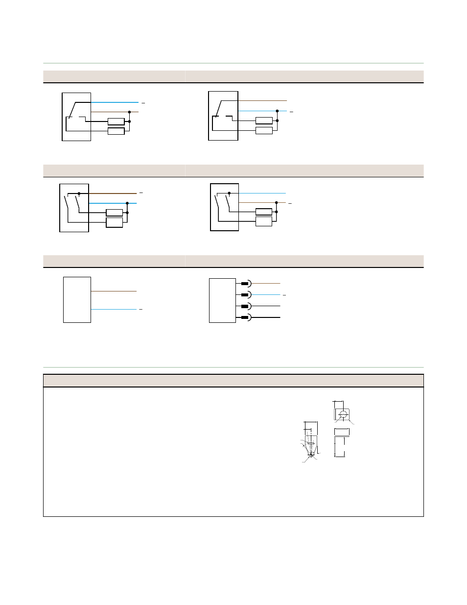 Wiring diagrams, Accessories | Banner S12 Series User Manual | Page 3 / 4