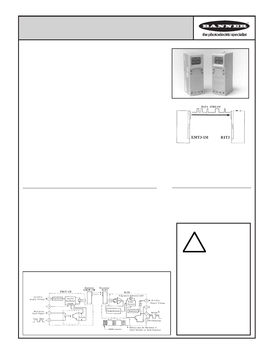 Banner MULTI-BEAM Series User Manual | 2 pages