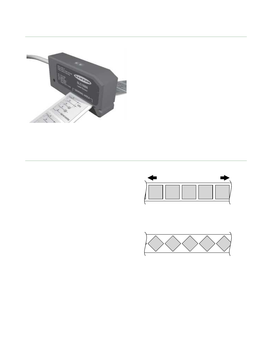 Best repeatability web movement less repeatability, Installing the slc1 series label sensor, Operating the slc1 series label sensor | Banner C-GAGE SLC1 Series Label Sensors User Manual | Page 2 / 6