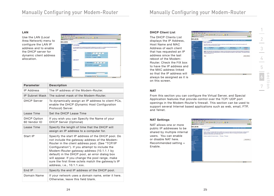 Manually configuring your modem-router | Belkin F5D5630AU User Manual | Page 14 / 28