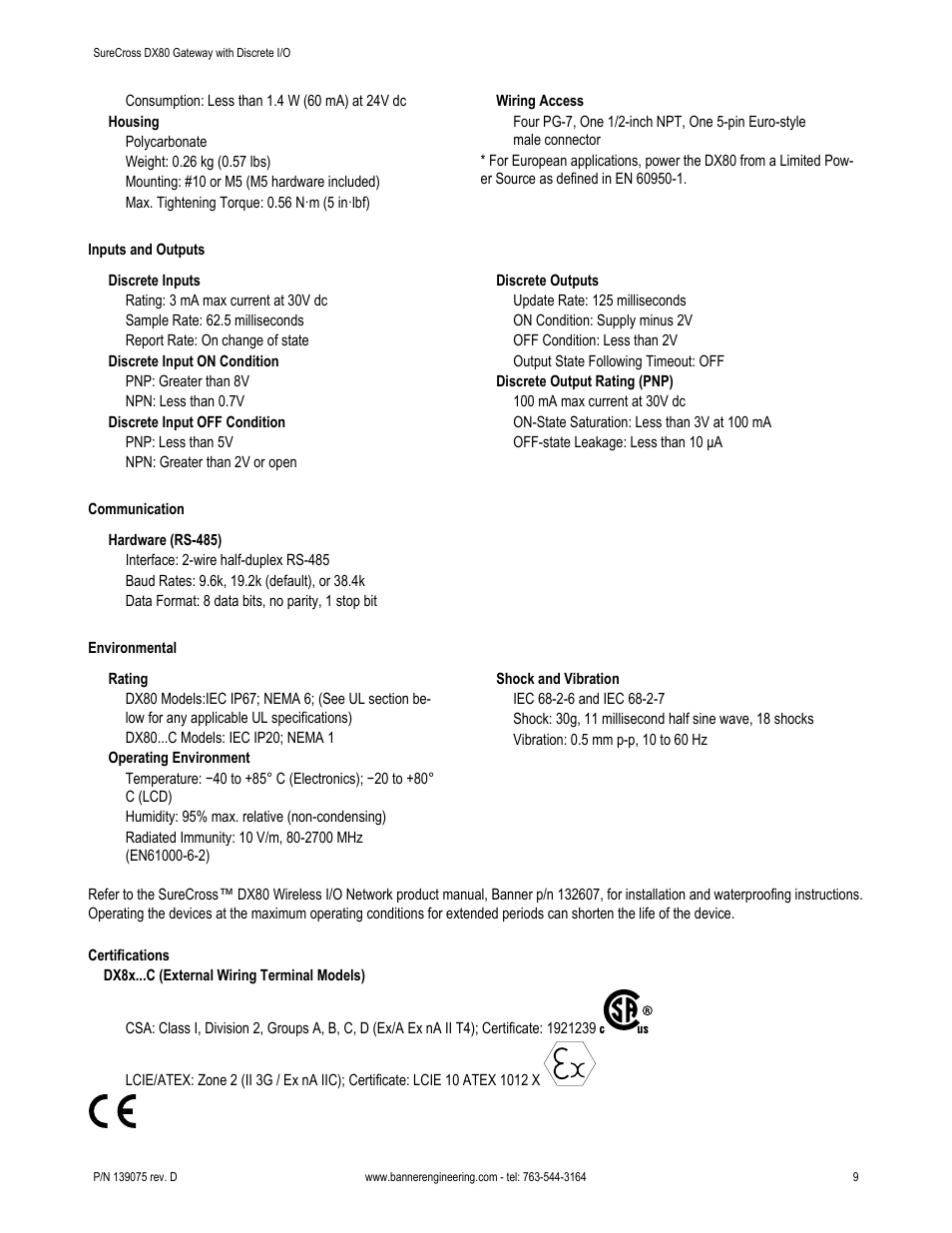 Banner SureCross DX80 Wireless Networks User Manual | Page 9 / 11