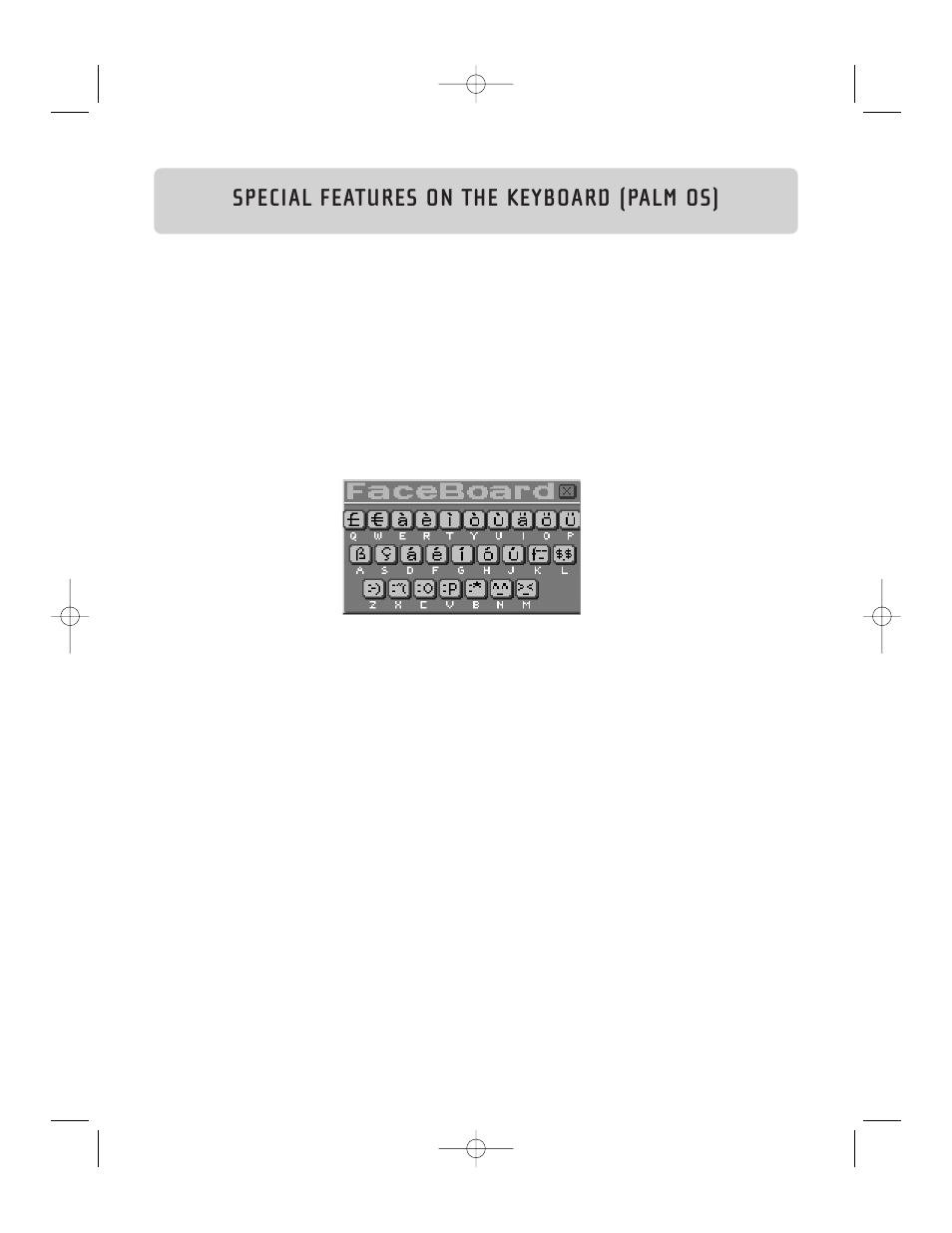 Special features on the keyboard (palm os) | Belkin F8U1500 User Manual | Page 20 / 23