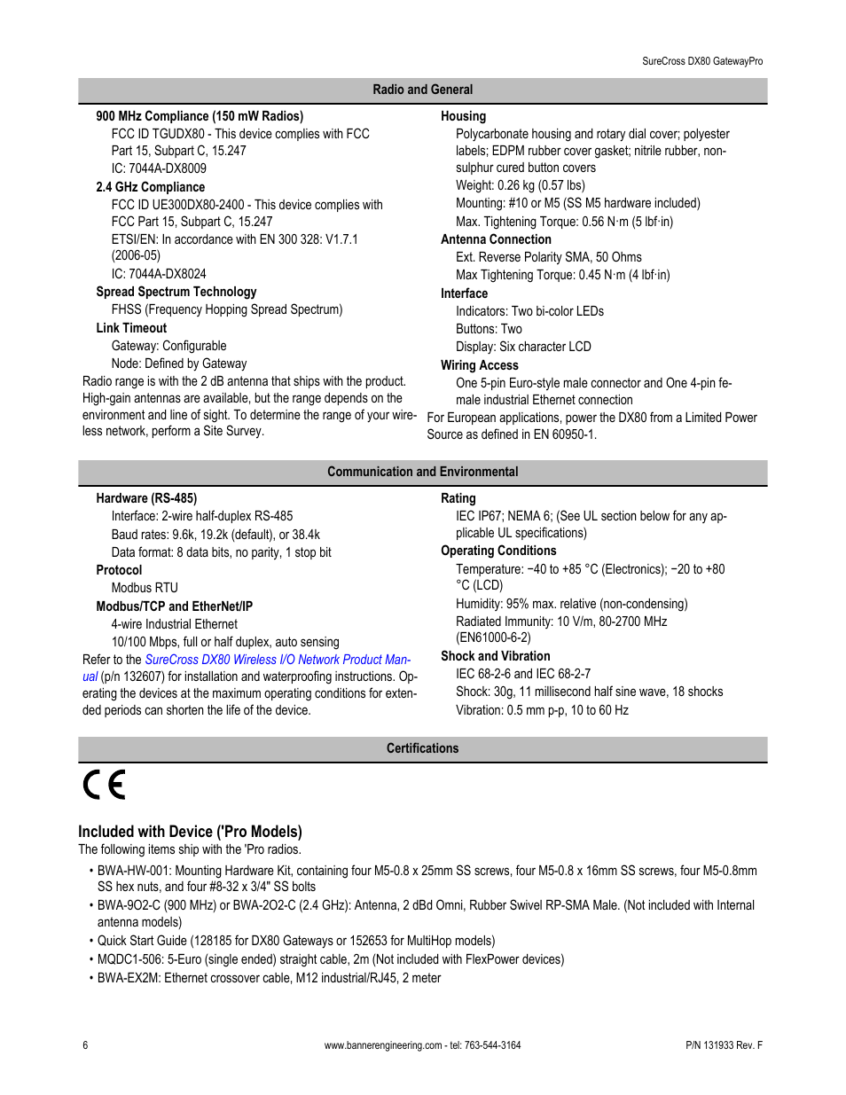 Banner SureCross DX80 Wireless Networks User Manual | Page 6 / 7