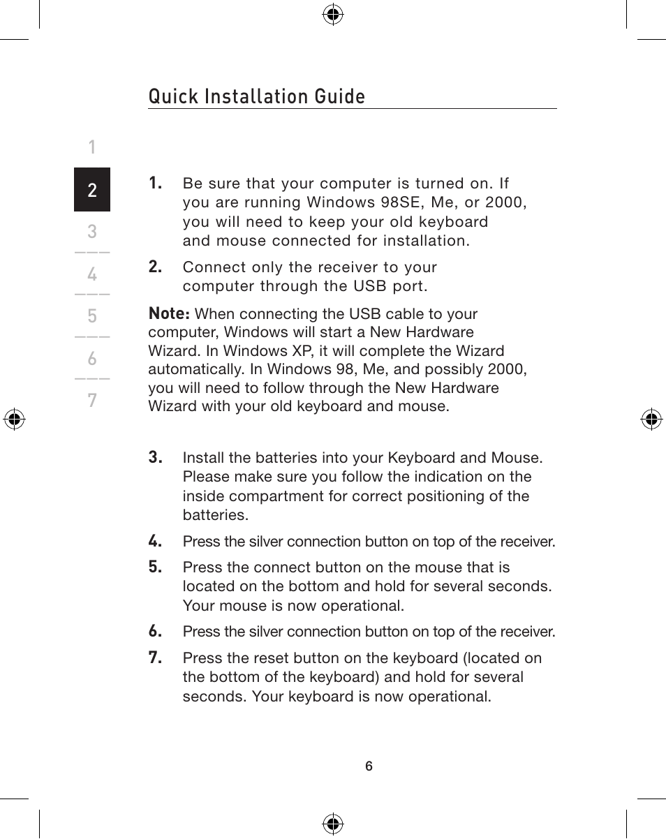 Quick installation guide | Belkin WIRELESS P74775 User Manual | Page 10 / 68