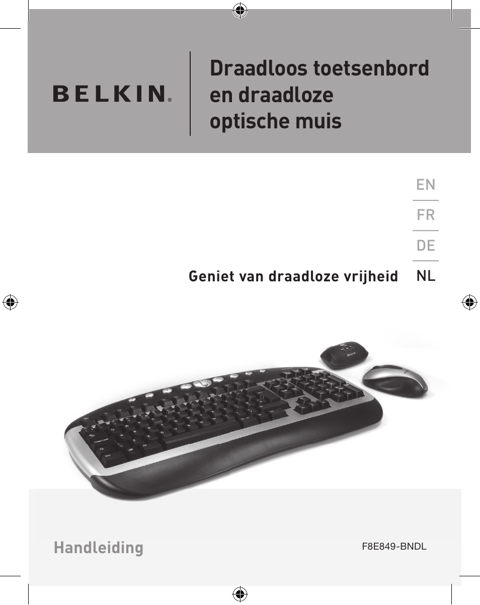 Draadloos toetsenbord en draadloze optische muis | Belkin WIRELESS P74775 User Manual | Page 53 / 68