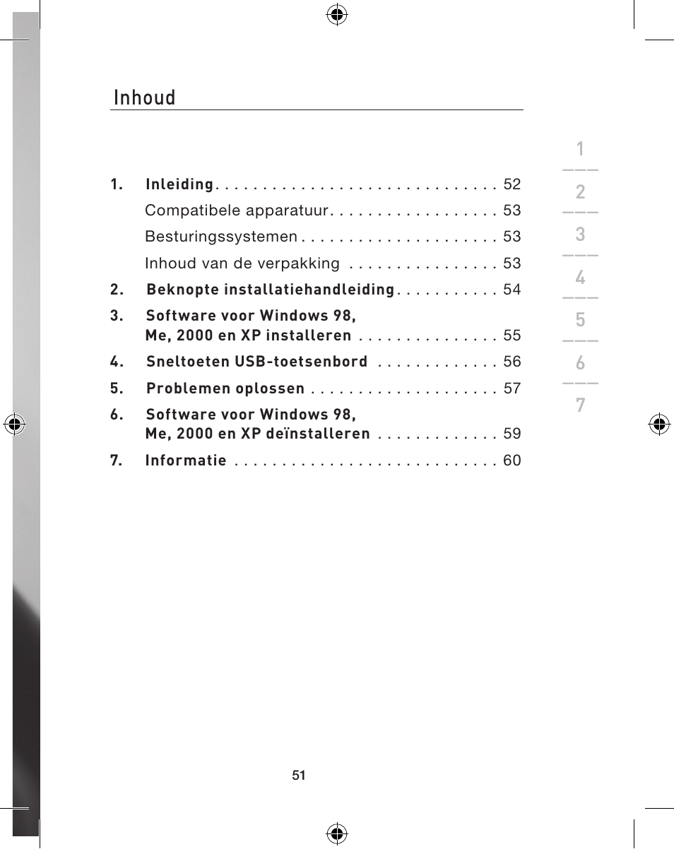 Inhoud | Belkin WIRELESS P74775 User Manual | Page 55 / 68