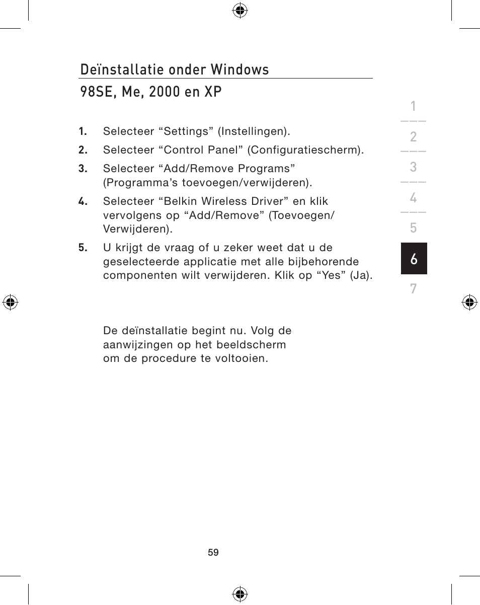 Belkin WIRELESS P74775 User Manual | Page 63 / 68