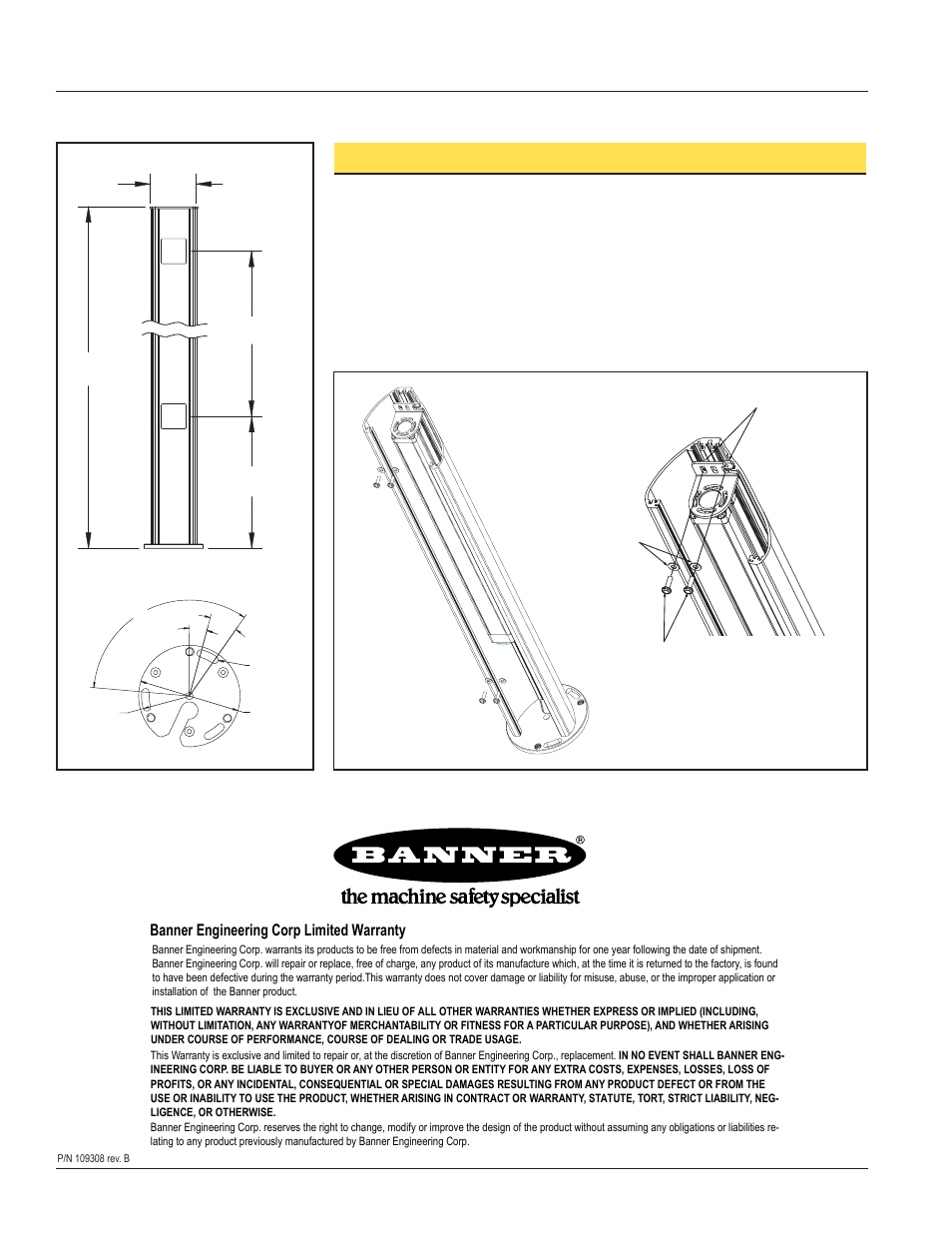 Eza-s series enclosures, Installation | Banner Enclosures User Manual | Page 2 / 2