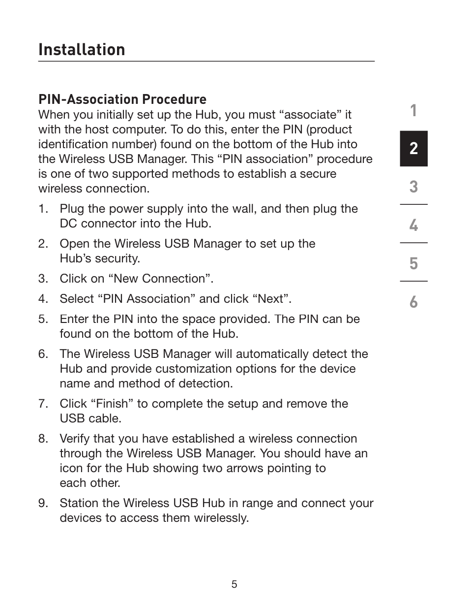 Belkin Wireless USB Hub F5U303 User Manual | Page 10 / 28