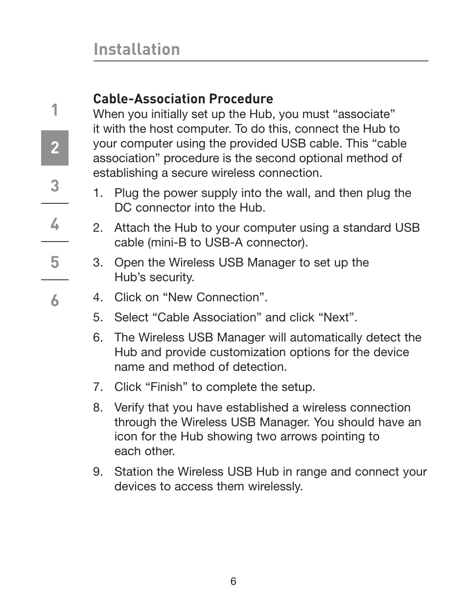 Belkin Wireless USB Hub F5U303 User Manual | Page 11 / 28